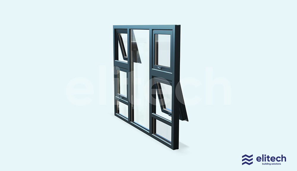 Aluminium Top Hung Windows 180x150 price