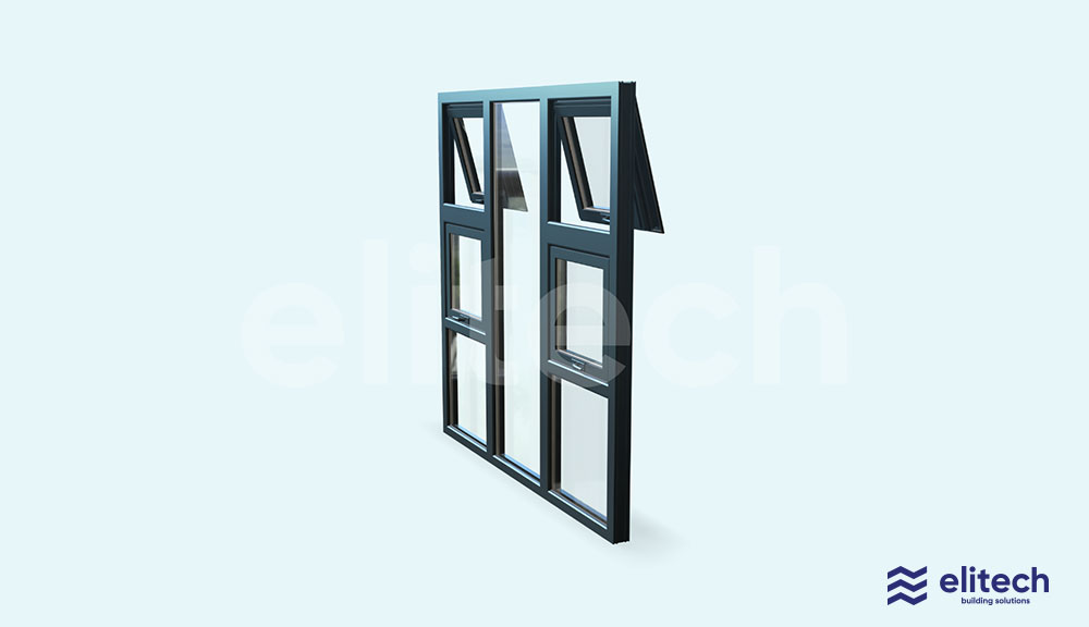Aluminium top hung windows 180x180 prices