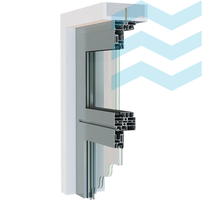 Aluminium Top Hung Windows