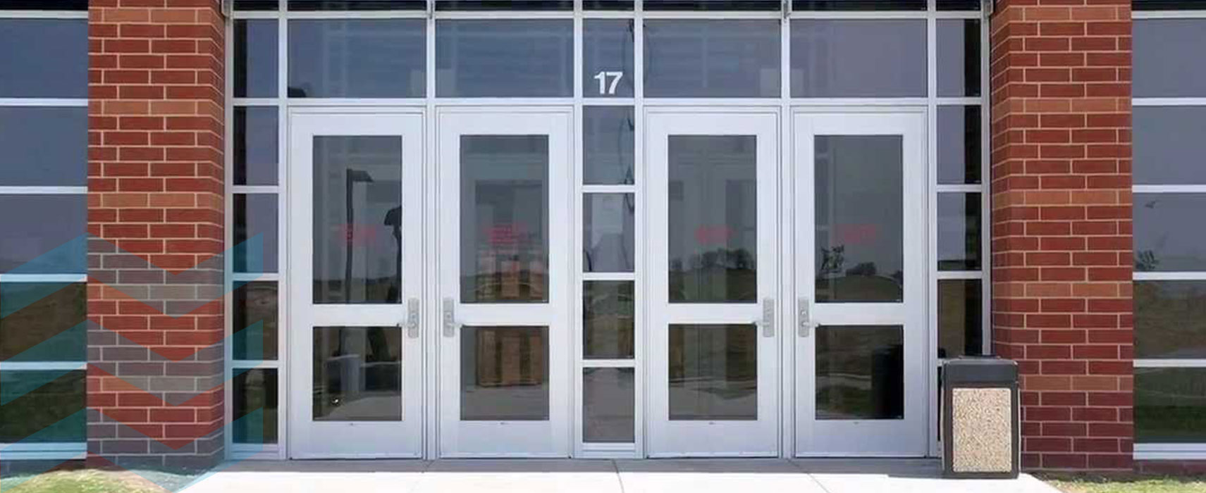 Aluminium Shop Front Doors