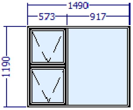 Crealco Swift 30.5 Window 1190x1490