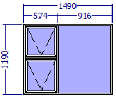 Crealco Swift 38 Window 1190x1490
