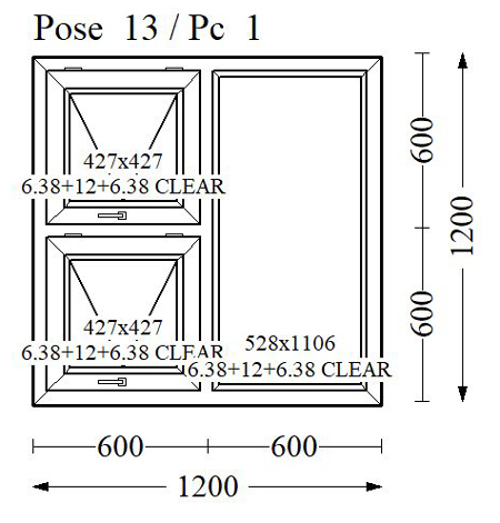 Everest Max Colour Double Glass 1200x1200