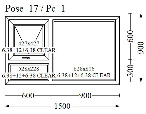 Everest Max Colour Double Glass 1500x900