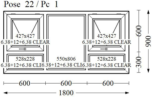 Everest Max Colour Double Glass 1800x900