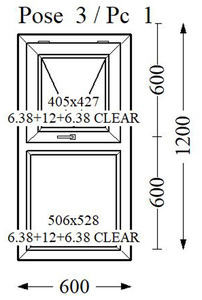 Everest Max Colour Double Glass 600x1200