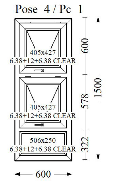 Everest Max Colour Double Glass 600x1500