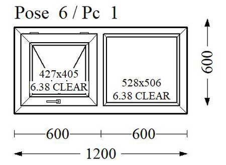 Everest Max White Single Glass 1200x600