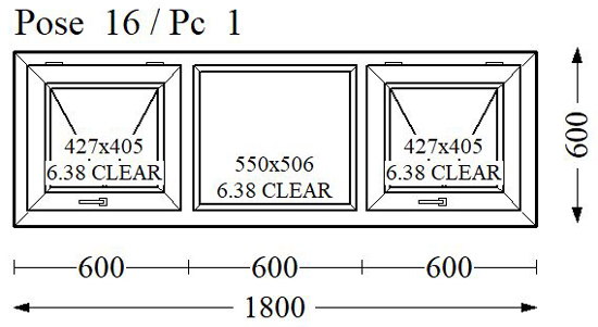 Everest Max White Single Glass 1800x600