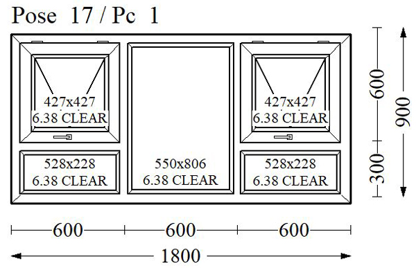 Everest Max White Single Glass 1800x900