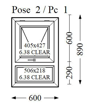 Everest Max White Single Glass 600x890